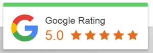 A google rating for 5. 0 stars