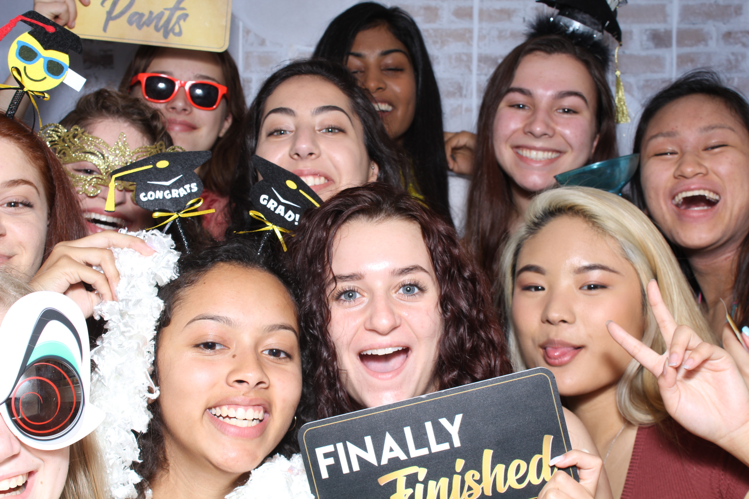 A group of people posing for the camera.