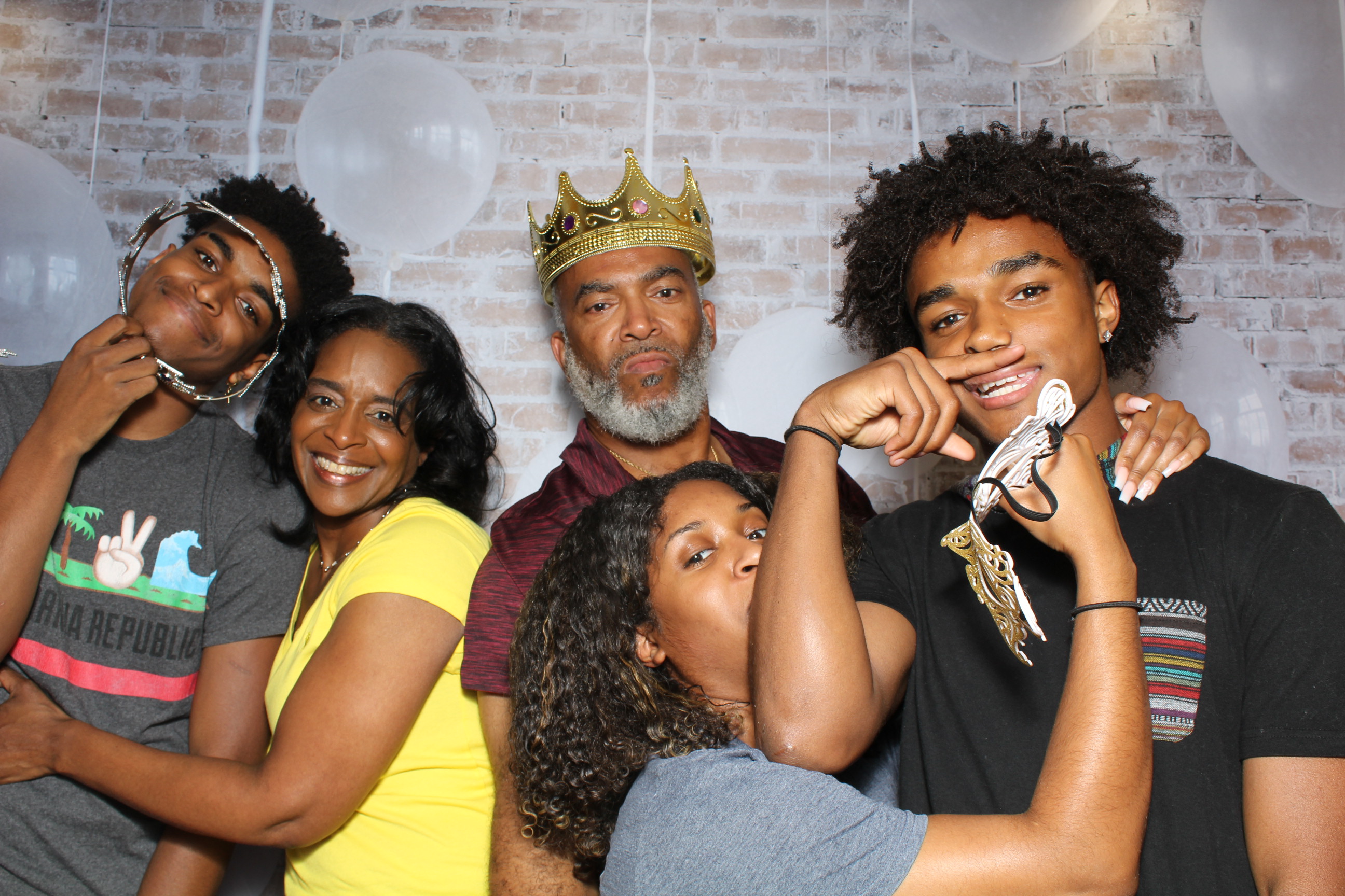A group of people posing for the camera.