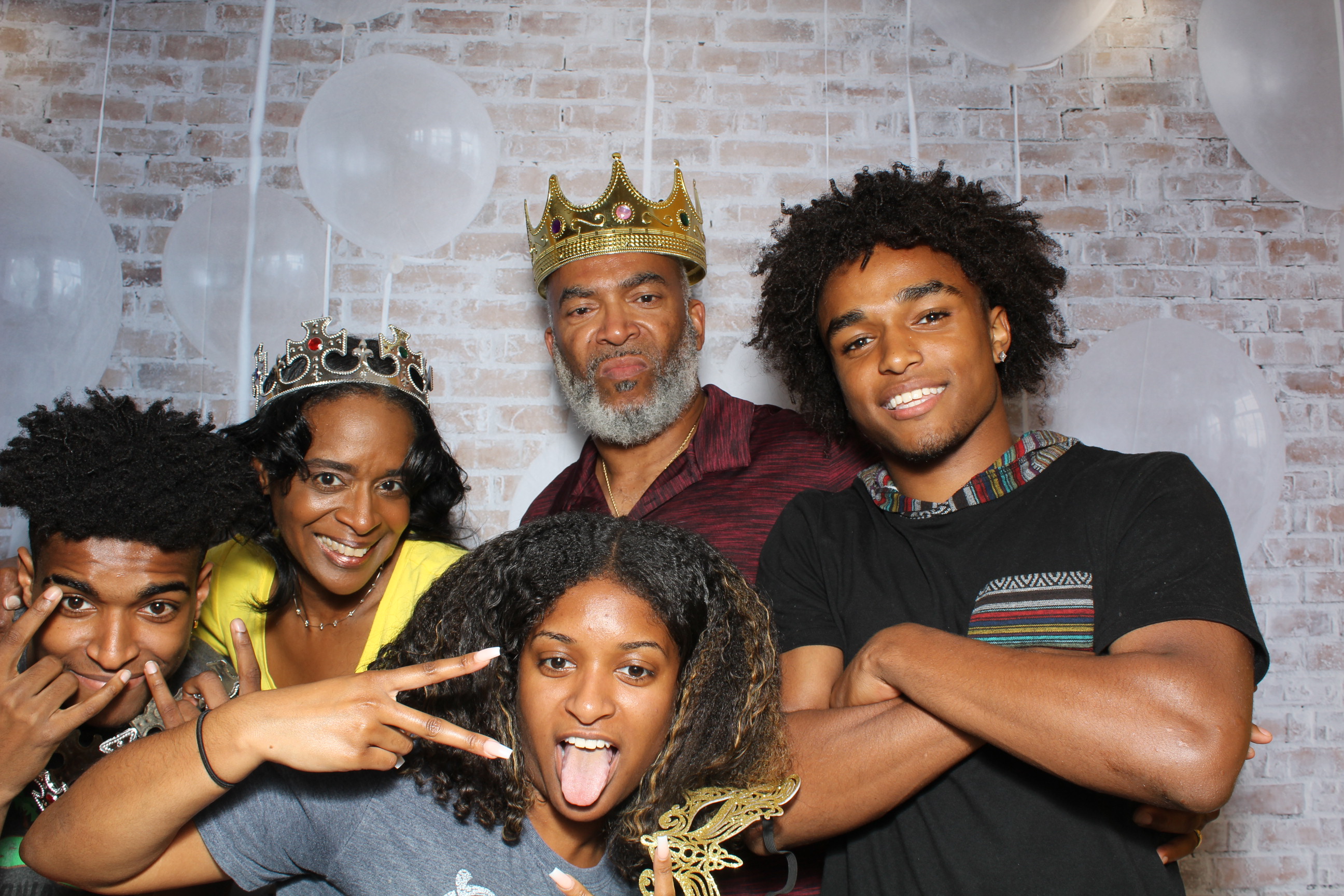 A group of people posing for the camera.