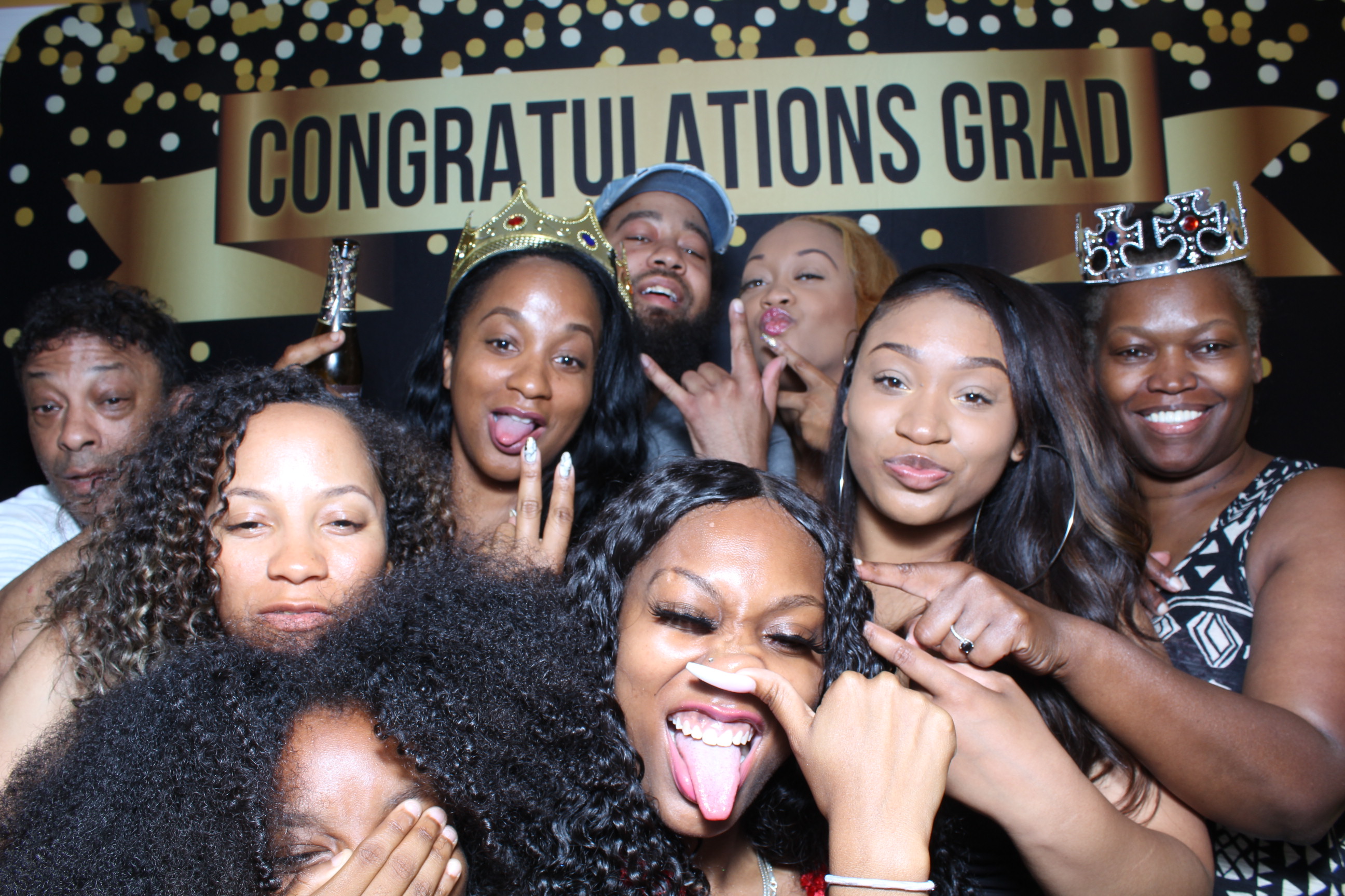 A group of people posing for the camera.