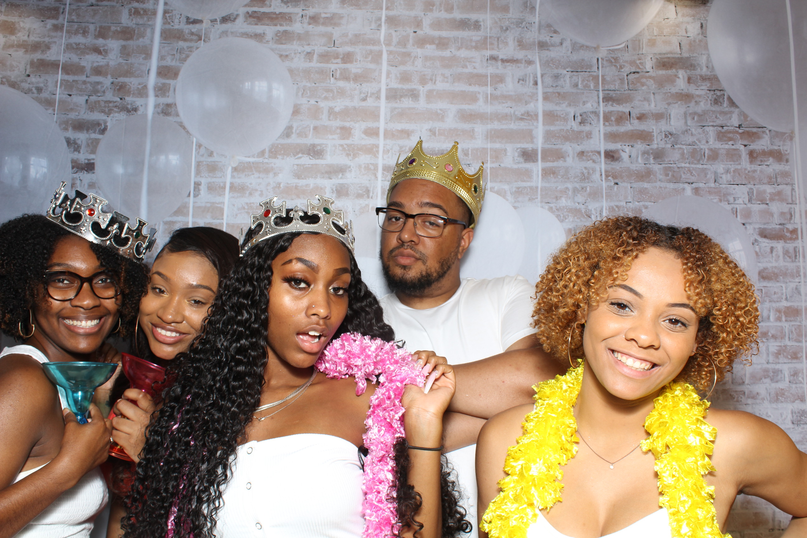 A group of people posing for the camera.