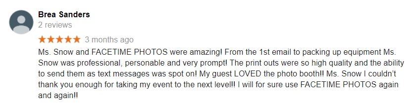 A person 's review of the print shop